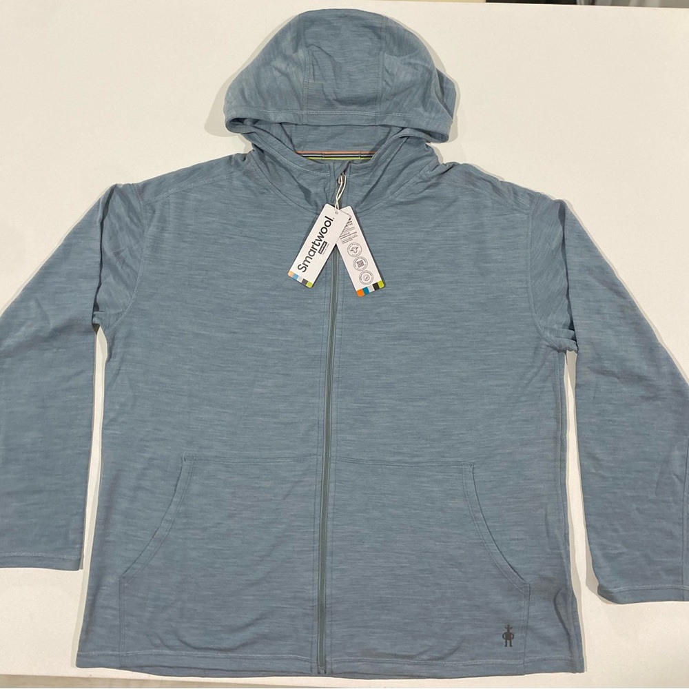 Smartwool Light Blue Zip-Up Jacket